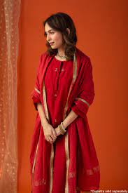 Festive Chanderi Kurta Set